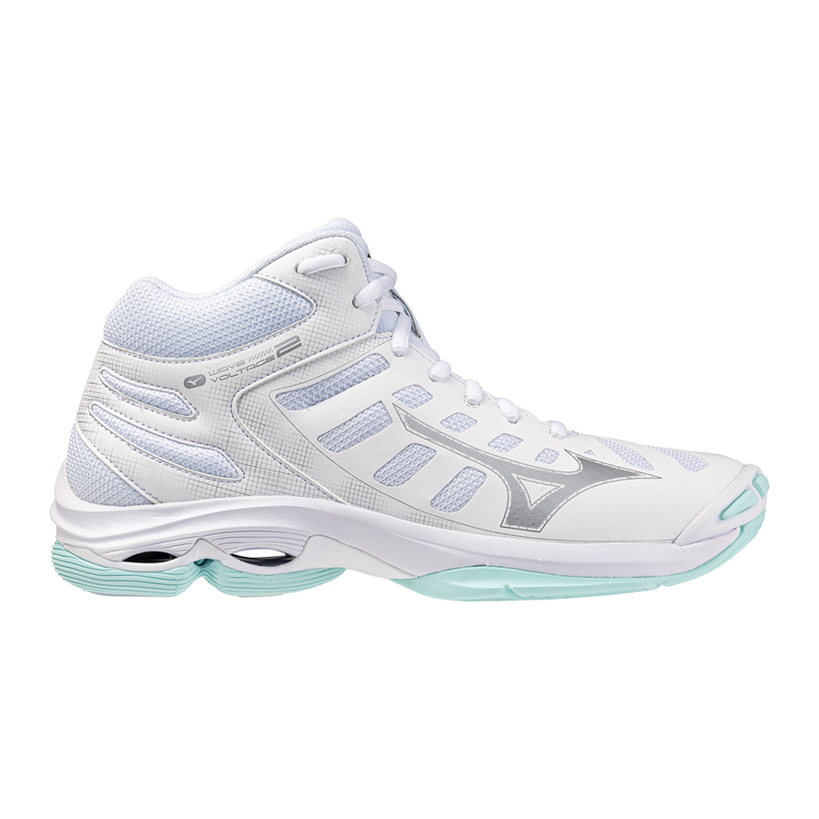 Mizuno WAVE VOLTAGE 2 MID White/Blue Tint